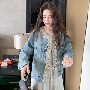 新款 现货主推门襟花边牛仔外套2515-P135-K198图片