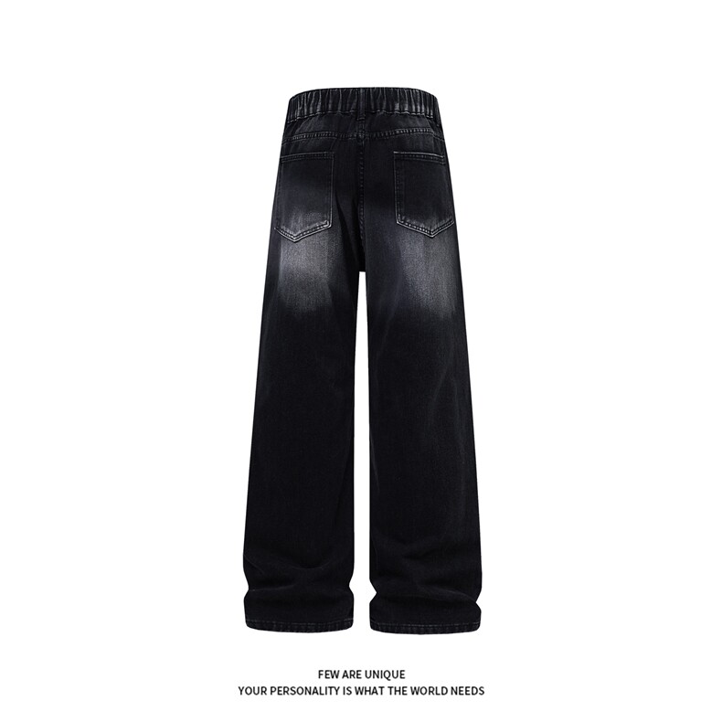 B221美式ins高街暗黑重工艺修身微喇牛仔裤LK26639-特P45控78,男装牛仔裤,电商B221