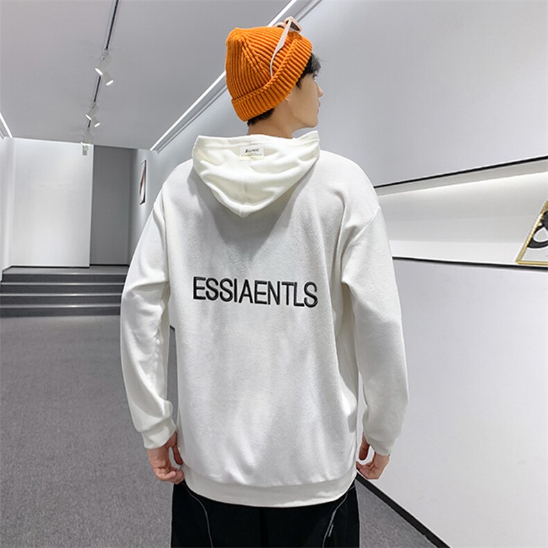 外贸现货！奥粒绒宽松连帽刺绣卫衣男港风潮牌休闲卫衣W2288P38,男装卫衣,星座914