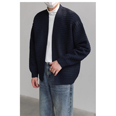 1501-3MJ32-P70冬松弛感宽松老钱风慵懒针织衫外套潮，男装针织衫/毛衣，星座1501-3