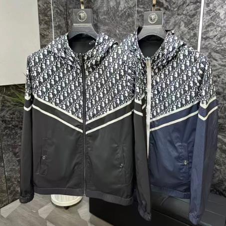 (网络图慎用有大货)拼色轻奢夹克休闲连帽外套313B-JK2542-P100,男装夹克,星座313B
