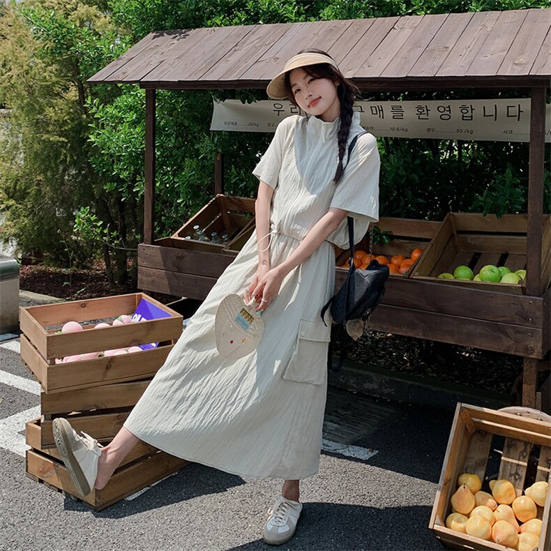 盐系轻熟风工装套装裙女夏季2024年新款休闲减龄高腰半身裙两件套,女装套装/套裙,浪娴服饰