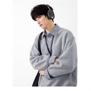 【特价特批】卫衣男女春款宽松学院风假两件长袖ST719-C P63图片