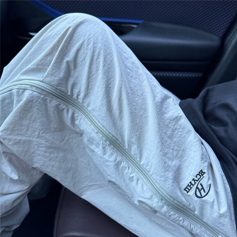 2025夏季薄款三条杠裤子速干美式校服阔腿运动裤K832,女装休闲裤,星座1108-1
