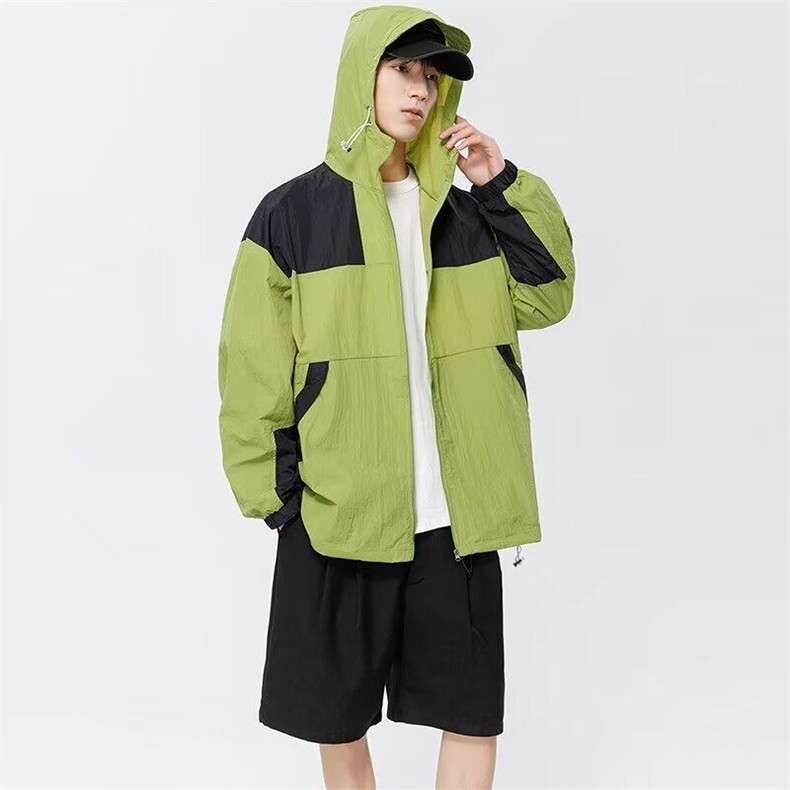 RP41-P38日系户外休闲轻薄连帽防晒服外套，男装防晒衣，星座1503-1