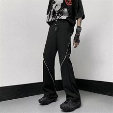 档口有货微弹春秋运动裤时尚纯色直筒潮休闲裤宽松型7127P53，男装休闲裤，星座410-2