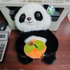 熊猫双肩背柿子款高35cm