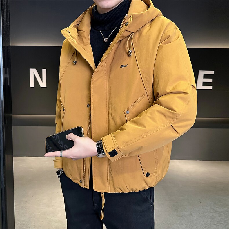M-3XL B353 3815 P220 黄连帽2025冬羽绒服【标50控活动价338】图片