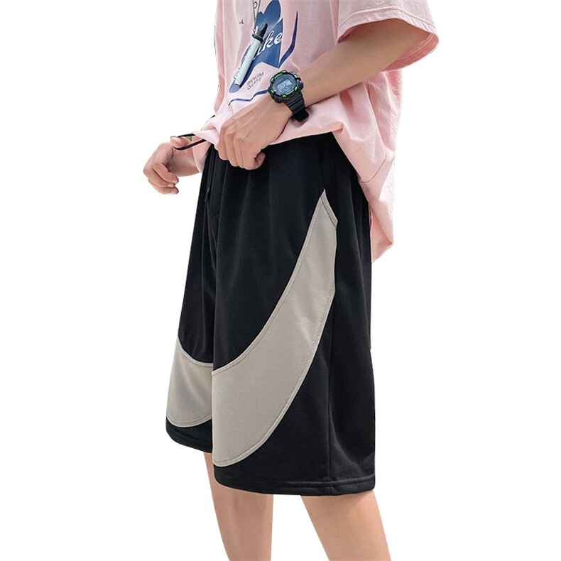 夏季针织短裤潮流宽松垂感卫裤大码五分裤DS-C407-K21817-P30,男装休闲裤,电商C323-1