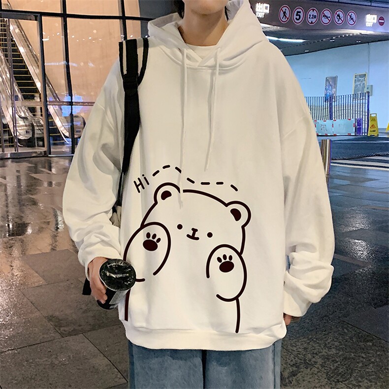 WY2236-P35纯棉连帽卫衣男大码运动帽衫宽松薄外套男,男装卫衣,电商A040