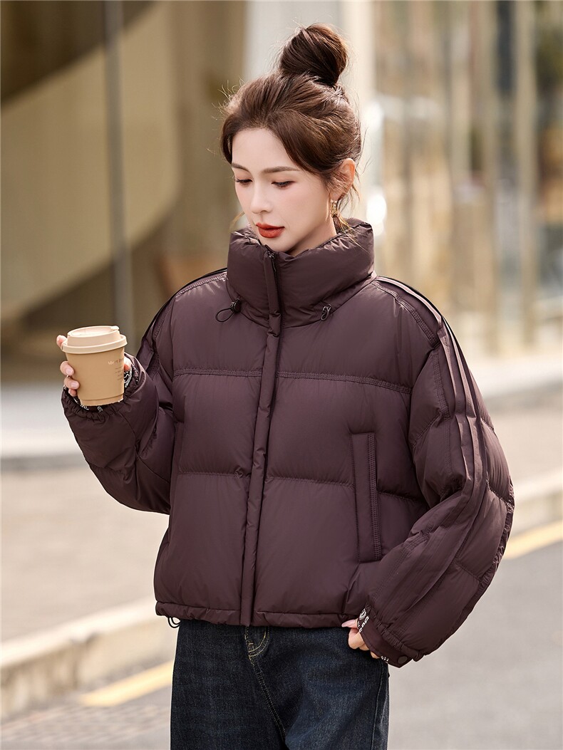 立领短款羽绒服女外套2025冬季新款小个子超好看加厚保暖外套女,女装羽绒服,沁沁公主