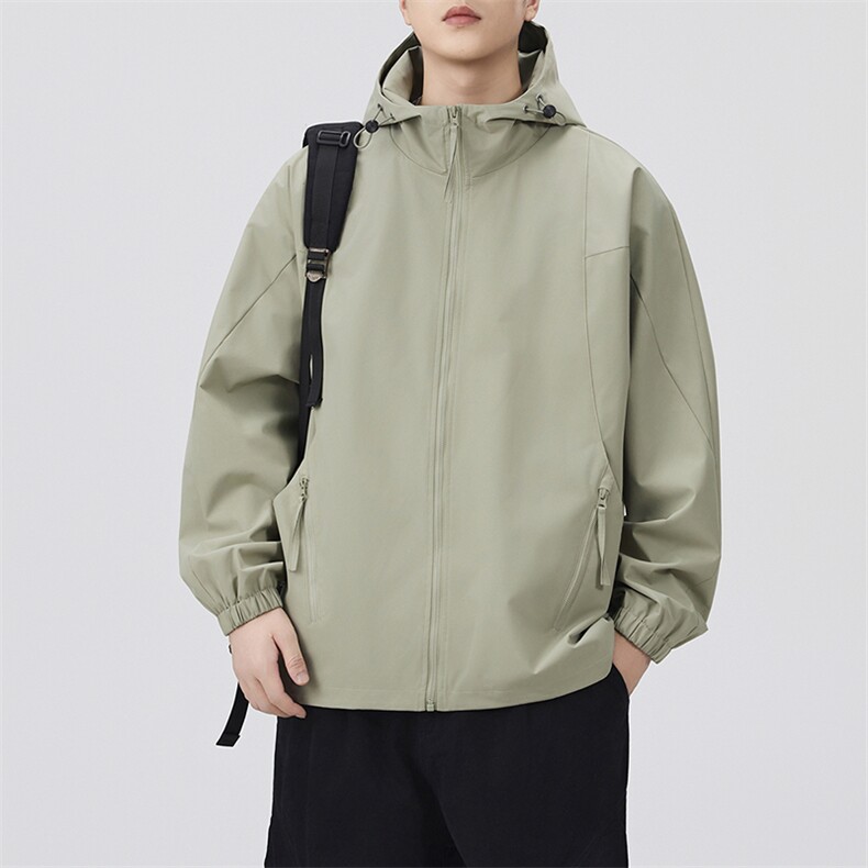 秋季新款现货连帽夹克男冲锋衣上衣外套DSA157B-JK7980-特P65,男装夹克,电商A157B
