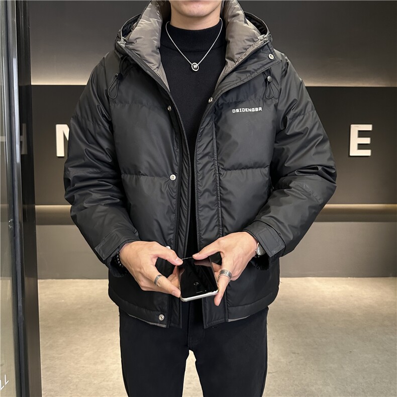 冬季新款高品质白鸭绒加厚连帽羽绒服防寒外套上衣男YR137P180,男装羽绒服,电商B226