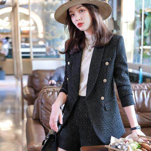 三排扣套装，女装职业装，DJ·DSHR