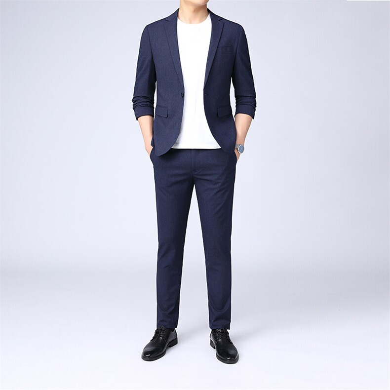GDN5236四季款新款男士礼服西装修身商务休闲男装西服两件套装，男装西服套装，电商B360