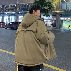 冲锋衣男羽绒棉服冬季轻薄机能风工装外套加厚痞帅棉衣M0785-P120，男装棉衣，星座308B-1