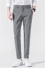 男士休闲裤修身九分男裤秋季薄款裤韩版长裤小脚西裤男Z1913，男装西裤，星座509