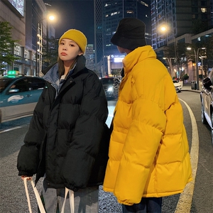 现货一万件 抖音直播 牛仔假两件大码棉衣情侣棉服 8218 P118图片