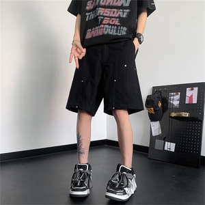 夏季小众设计宽松休闲五分裤美式街头复古工装短裤 现货K7971-P32图片