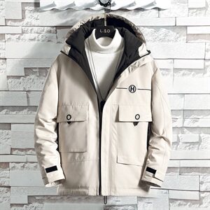 男士休闲连帽加厚保暖棉衣外套棉服棉袄冬季防寒开衫男装M999图片