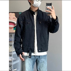 夹克外套男新款男士时尚套装一套搭配牛仔裤帅气衣服男装J88674，男装夹克，星座1116A（原606A-3）