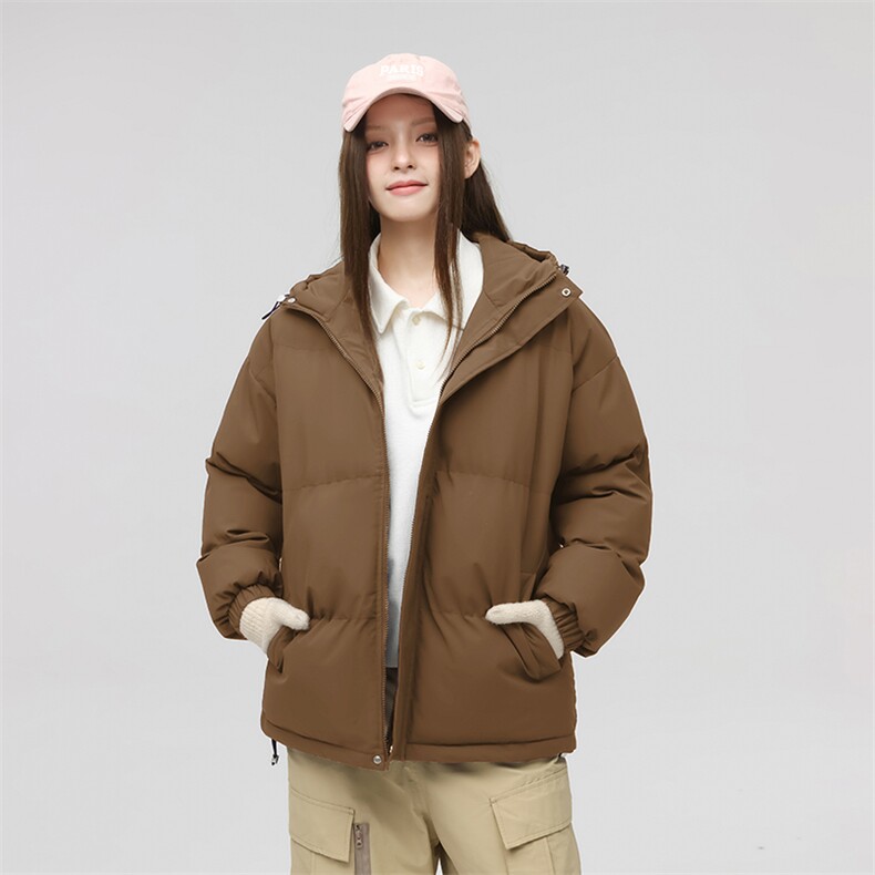 现货 抖音得物可供视频 三防加厚羽绒连帽棉衣外套情侣棉服WM1277图片