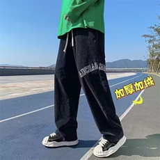 灯芯绒裤秋冬加厚加绒潮牌美式复古休闲阔腿裤A9104-P40，男装休闲裤，星座1109-3
