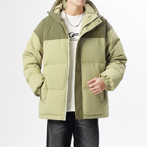 羽绒服男女同款冬季时尚百搭50%灰鸭绒连帽厚外套YR9008-P130,白色百褶长裙搭配什么上衣好看图片