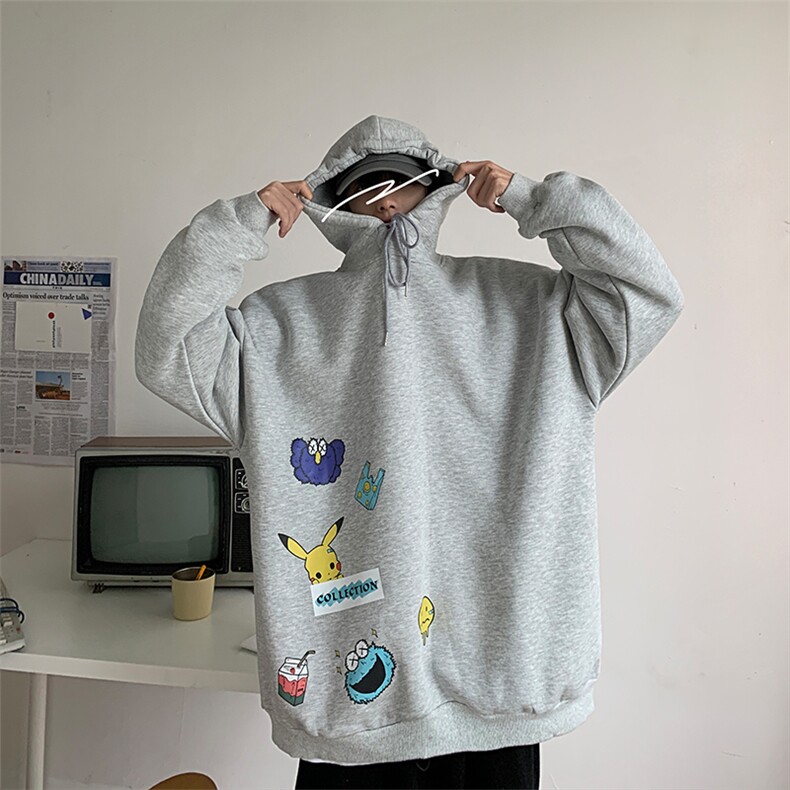 A040-WY2079-P40连帽卫衣男加肥加大码胖子棒球服外套,男装卫衣,电商A040