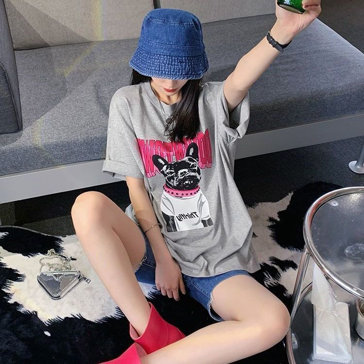 T0678-P25美式嘻哈街舞宽松T恤夏季宽松纯棉短袖男女款,男装T恤,星座617A-2
