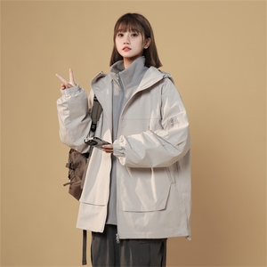 TH810801/P105大口袋防风防水冲锋衣大码三合一外套夹克女上衣图片