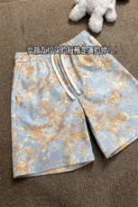 B221美式ins高街个性花色休闲短裤五分裤LK25568-特P25控48.88，男装牛仔裤，电商B221