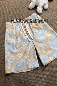 B221 美式ins高街个性花色休闲短裤五分裤 LK25568-特P25 控48.88图片