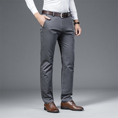 DKH8132秋冬2021男士商务休闲弹力纯色休闲裤免烫透气修身长裤P63，男装棉裤，电商B360