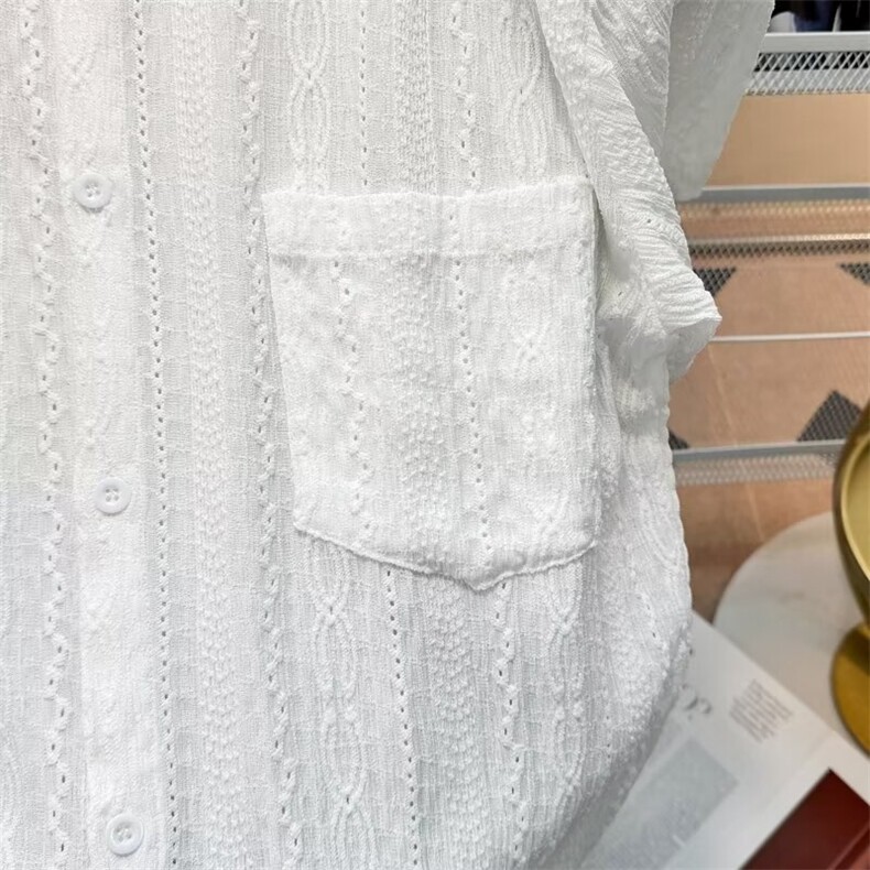 夏季镂空短袖衬衣C555p34,男装T恤,星座1013