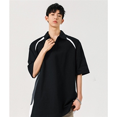 1300克学院风拼色M-5XL大码棉短袖POLO衫DX78039特P39控65，男装T恤，星座226-2