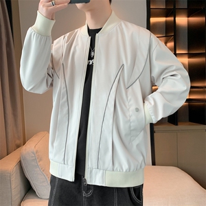 春季新款纯色冲锋衣宽松大码夹克男A157B-J238-特P55图片
