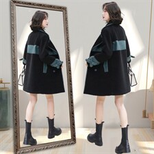 主推款两面穿2022冬季新款皮衣套装女加厚中长款皮毛一体外套图片