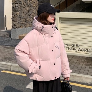 现货可推2025冬装新款气质白鸭绒加厚保暖防风连帽羽绒服女