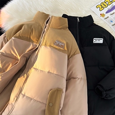 冬季加厚刺绣贴标棉衣男立领棉服棉袄情侣款外套A266-WMY8623-P75，男装棉衣，电商A266