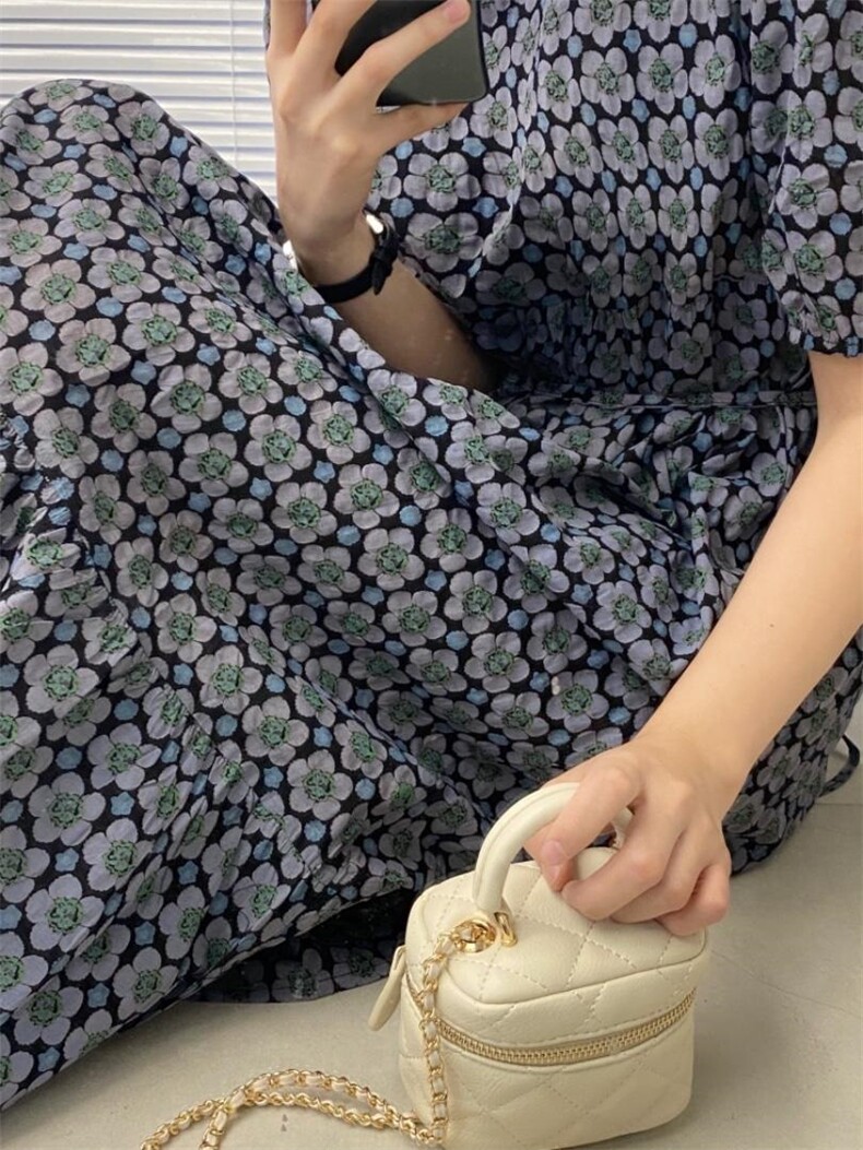 复古韩风连衣裙，女装连衣裙，A.S BAINA 艾莎佰纳