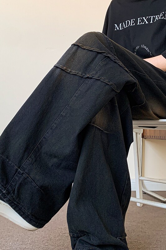 美式高街牛仔裤男潮牌个性脏脏裤宽松休闲裤N5029-P55,男装牛仔裤,电商D202-1
