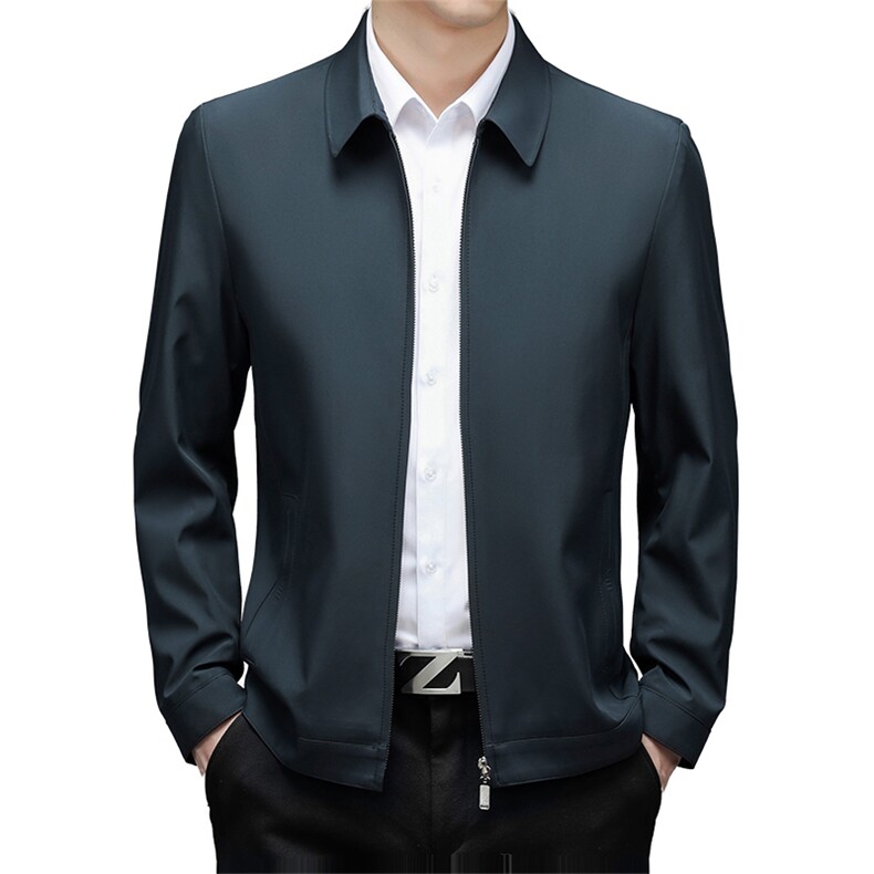 休闲新款中老年男式夹克外穿长袖商务绅士翻领外套ZL28805-P130,男装夹克,电商B212（原钱塘6029）