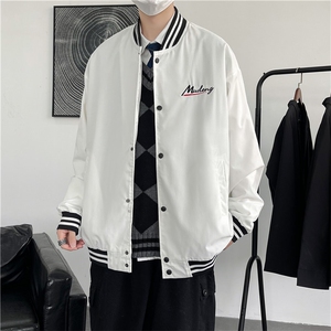 2025秋季立领棒球服男港风宽松潮流上衣夹克/A338-1 WT63 P65图片