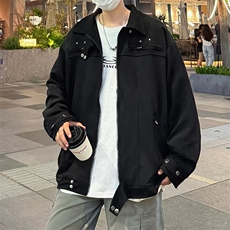 美式高街夹克男女韩版潮流口袋帅气2024秋冬新款ins外套W6174-P67，男装夹克，星座412-3