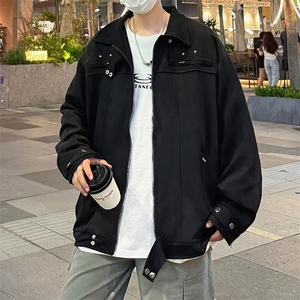 美式高街夹克男女韩版潮流口袋帅气2024秋冬新款ins外套W6174-P67图片