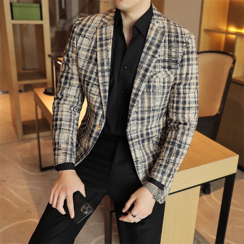 26做货-男士休闲西装修身韩版西服外套上衣DX6956P185，男装西服套装，电商D216