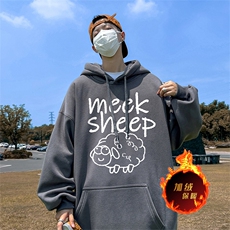 500克重磅秋冬美式加绒加厚卫衣外套DL1616常规特P35加绒特40，男装卫衣，电商A486