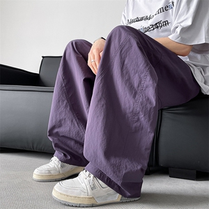 8XL-M大码休闲裤男高街ins休闲长裤弯刀裤美式vibe微喇裤K972TP45图片