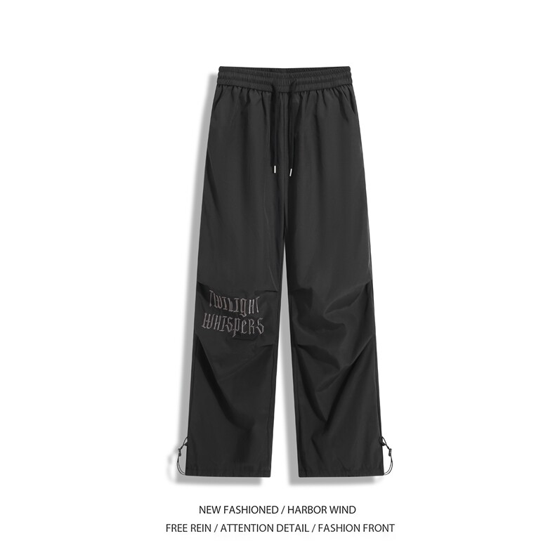 秋季新款潮流字母刺绣设计百搭宽松休闲裤B315-K25472-特p35控68,男装休闲裤,电商B315